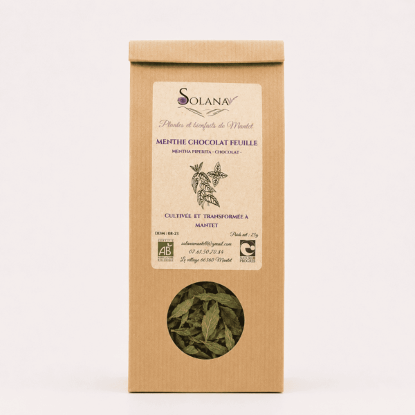 Tisane de Menthe Poivrée cultivée et transformée en France