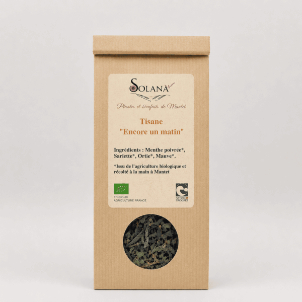 Tisane tonique bio, Solana Mantet. Cultivée et transformée en France