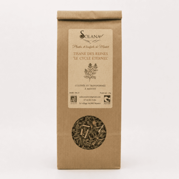 Tisane cycle menstruel "Reine". Solana Mantet, herboriste paysanne
