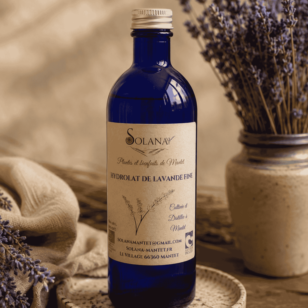Hydrolat Lavande pour sommeil et relaxation. Fabriqué en France dans les Pyrénées.