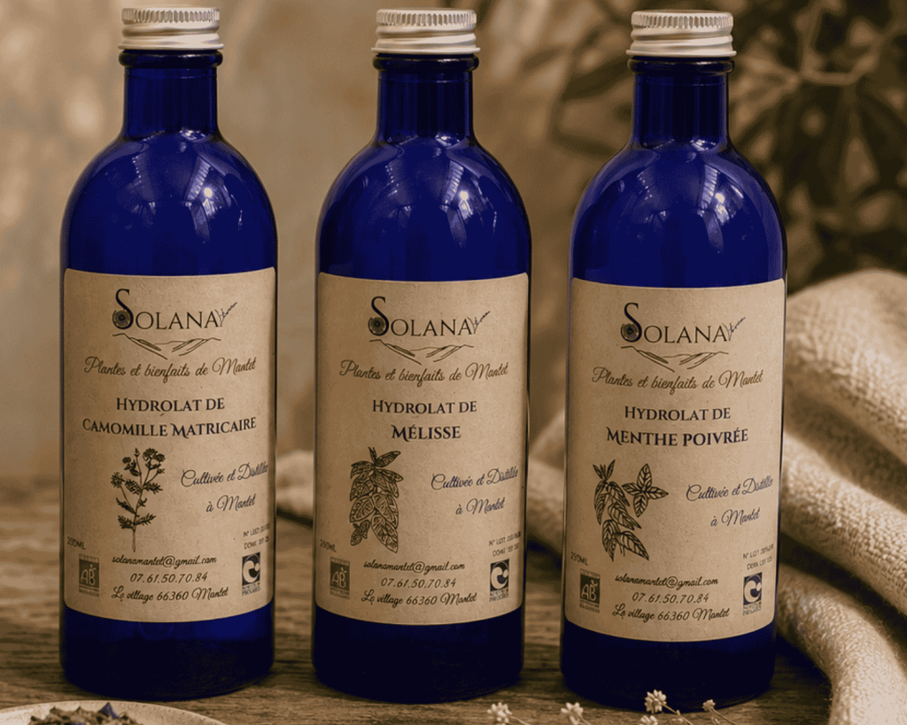 Hydrolats pour faciliter la digestion. Fabriqué dans les Pyrénées Orientales