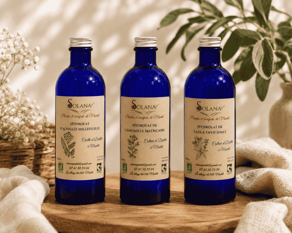 Hydrolats, eaux florales pour rougeurs sur la peau