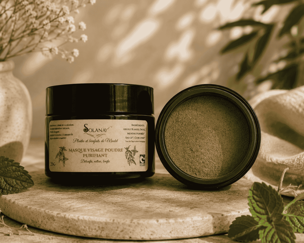 Masque pour peaux mixtes à grasses fabriqué dans les Pyrénées.