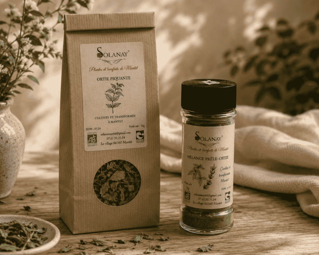 Ortie, plante reminéralisante par excellence ! Tisane bio et mélange prêle ortie.